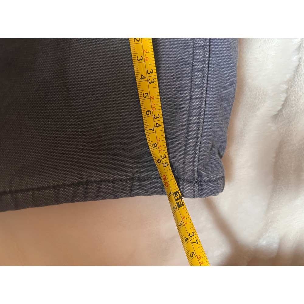 Carhartt Original Fit Fleece Lined Work Pants Gray Canvas Utility Womens 6 Short - Picture 5 of 5